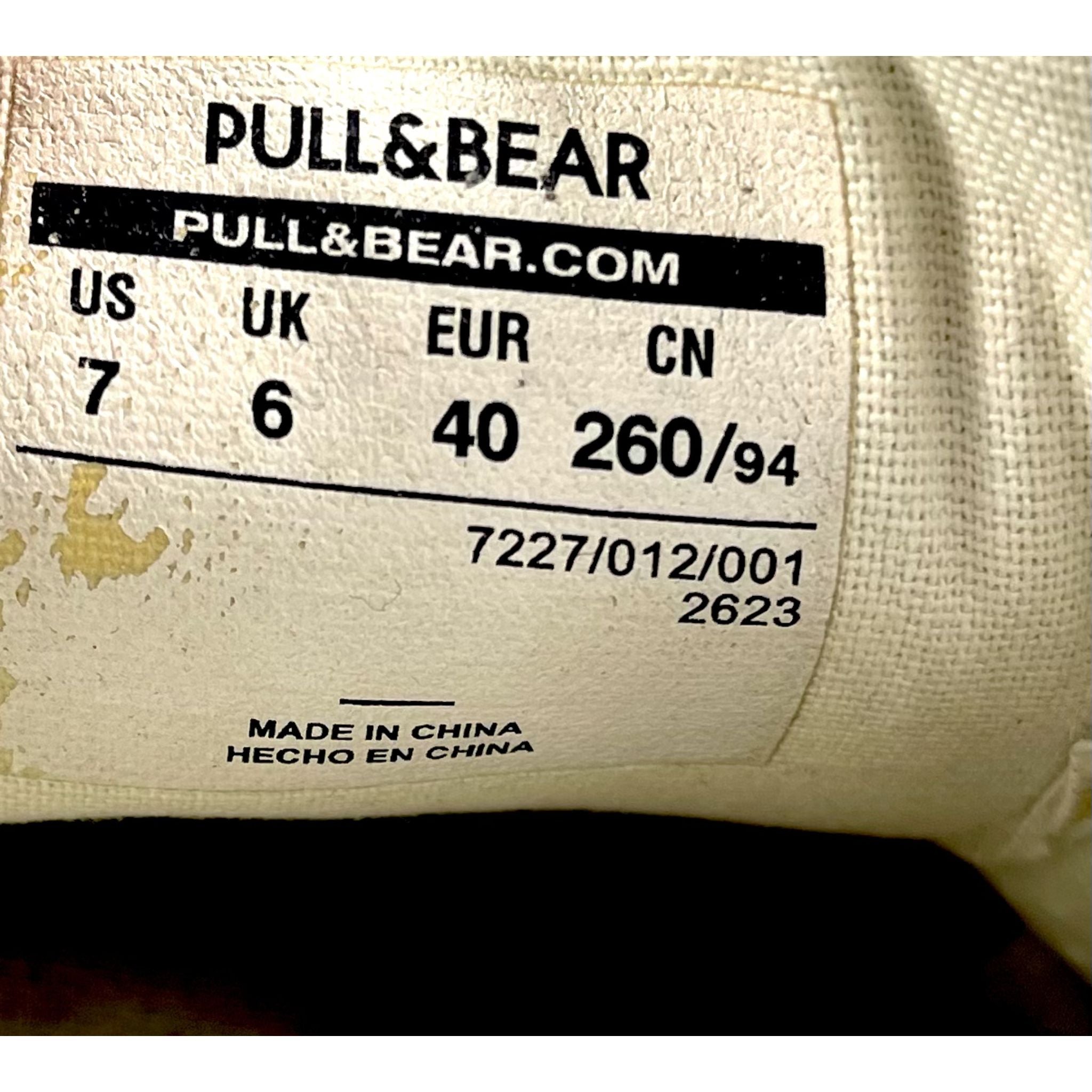 Pull&Bear White Leather Sneakers