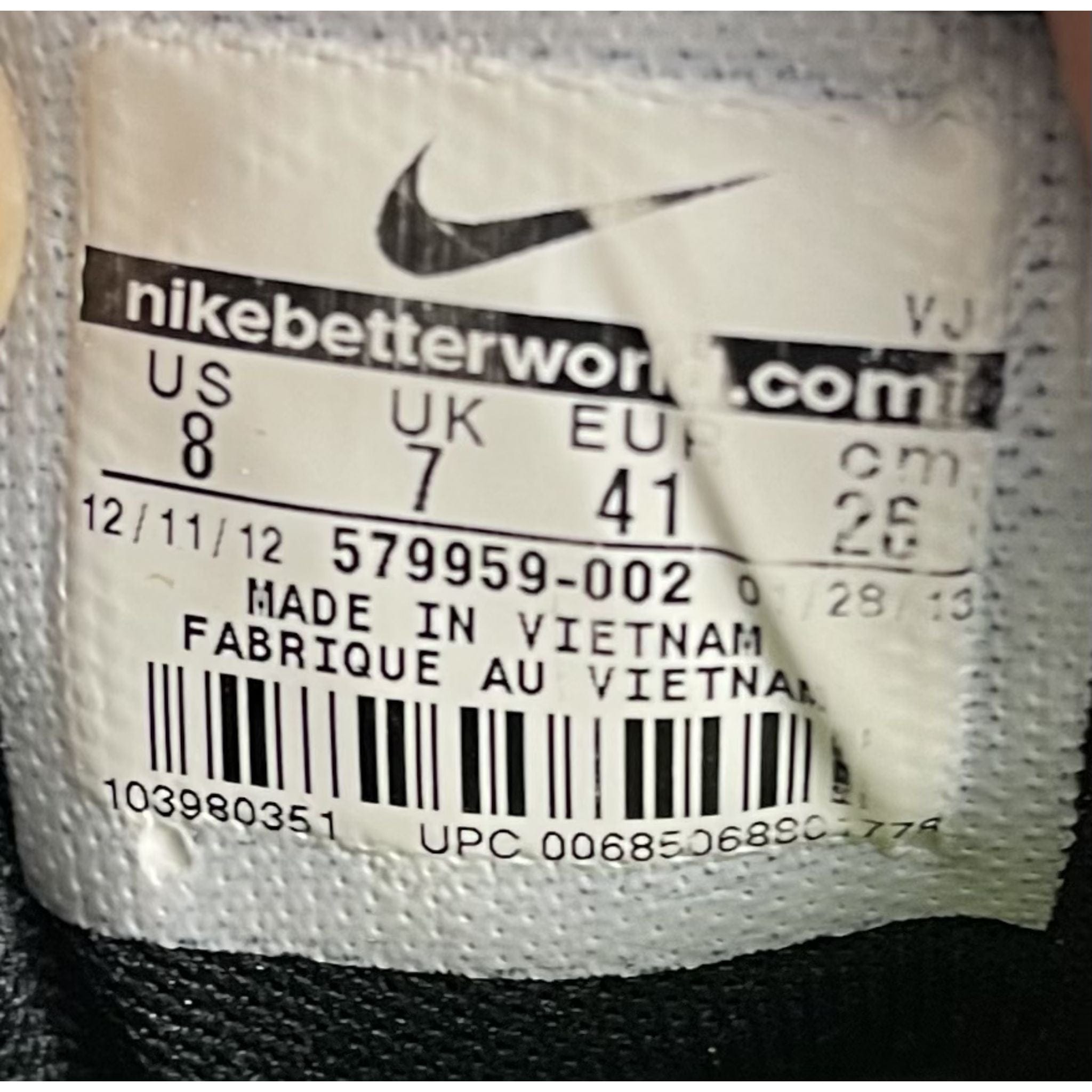 Black Nike Original Preloved Joggers