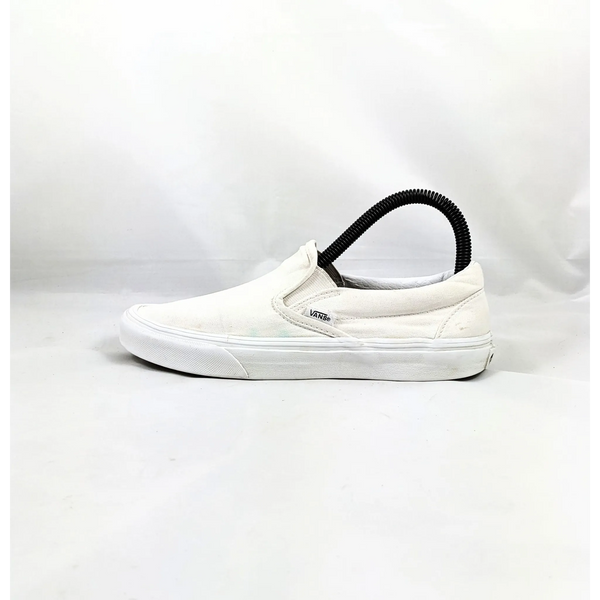 Vans White SlipOns